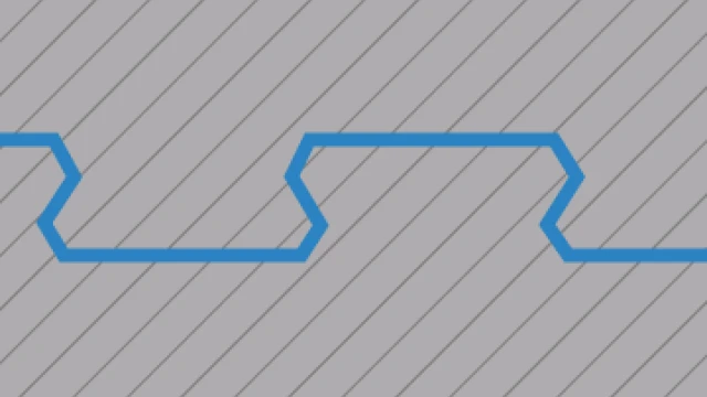 Udskåret puslespilsforbindelse uden fase