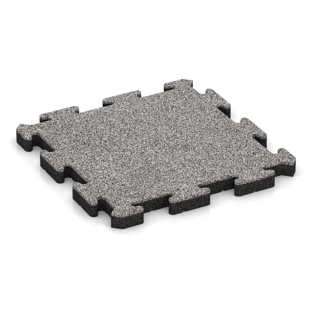 Poolflise von WARCO im Farbdesign Grå Melange mit den Abmessungen 500 x 500 x 40 mm. Produktfoto von Artikel 4546 in der Aufsicht von schräg vorne.