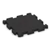 Gummibelægning til sport von WARCO im Farbdesign Anthracite mit den Abmessungen 500 x 500 x 40 mm. Produktfoto von Artikel 4185 in der Aufsicht von schräg vorne.