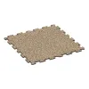 Sportsplade 1,8 cm von WARCO im Farbdesign Travertin mit den Abmessungen 1000 x 1000 x 18 mm. Produktfoto von Artikel 4237 in der Aufsicht von schräg vorne.