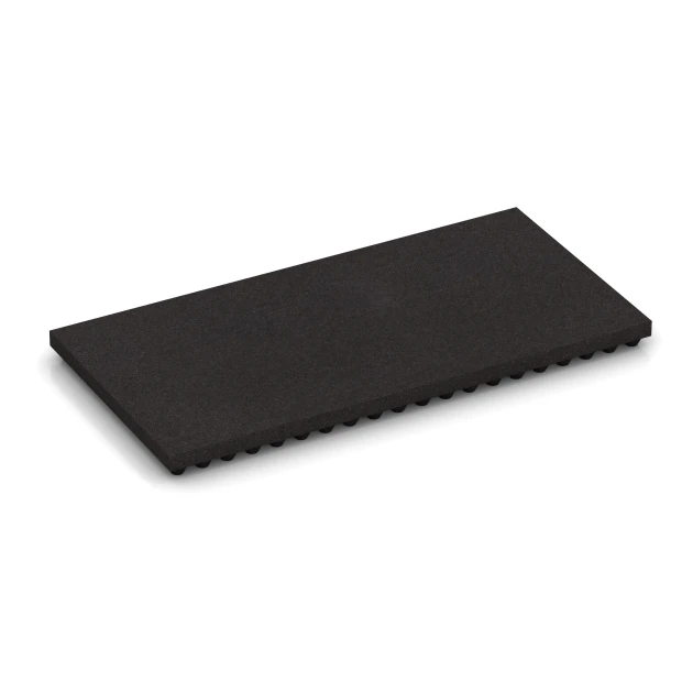 Luksus staldmåtte von WARCO im Farbdesign Antracit mit den Abmessungen 100 × 50 × 5,5 cm. Produktfoto von Artikel 3643 in der Aufsicht von schräg vorne.