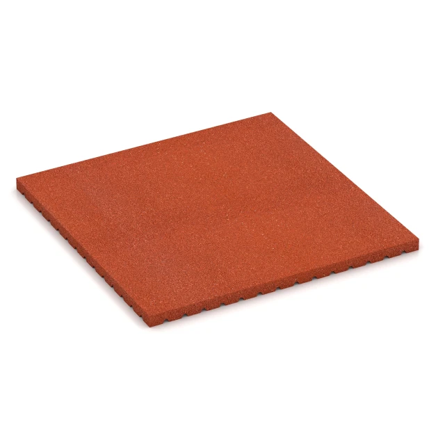 Pferdeboxenmatte von WARCO im Farbdesign Murstensrød mit den Abmessungen 100 x 100 x 4,3 cm | 1,00 m². Produktfoto von Artikel 3649 in der Aufsicht von schräg vorne.
