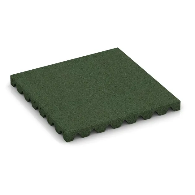 Schallschutzplatte von WARCO im Farbdesign Græsgrøn mit den Abmessungen 500 x 500 x 45 mm. Produktfoto von Artikel 3864 in der Aufsicht von schräg vorne.