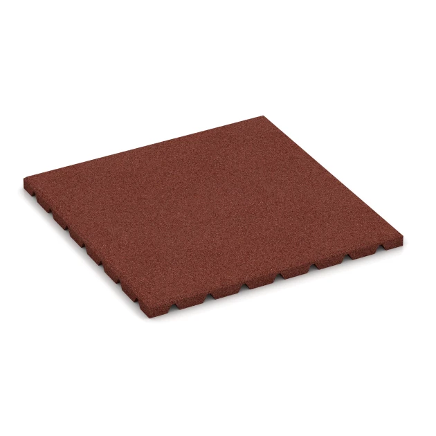Hundeliggemåtte von WARCO im Farbdesign Murstenrød mit den Abmessungen 50 × 50 × 2,5 cm. Produktfoto von Artikel 3966 in der Aufsicht von schräg vorne.