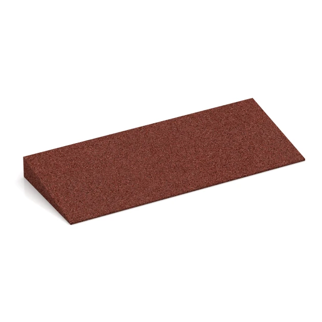 Dørtrinsrampe 75 cm von WARCO im Farbdesign Murstensrød mit den Abmessungen 50 x 20 cm | 8 < 43 mm. Produktfoto von Artikel 2243 in der Aufsicht von schräg vorne.