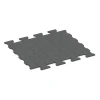 Gummiplade – dobbelt-T / H-profil von WARCO im Farbdesign Skifergrå mit den Abmessungen 112 x 100 x 1,7 cm | 1,12 m². Produktfoto von Artikel 5194 in der Aufsicht von schräg vorne.