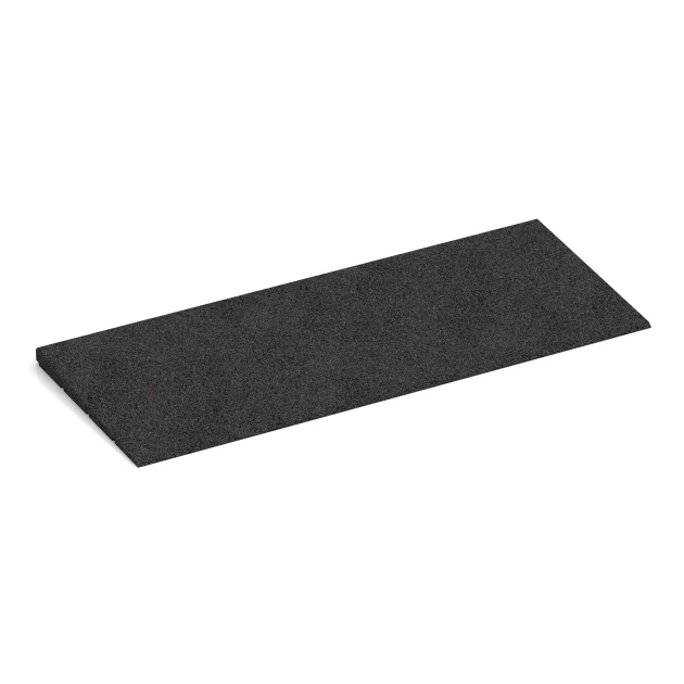 Dørtrinsrampe 75 cm von WARCO im Farbdesign Antracit mit den Abmessungen 75 x 30 cm | 8 < 25 mm. Produktfoto von Artikel 2308 in der Aufsicht von schräg vorne.