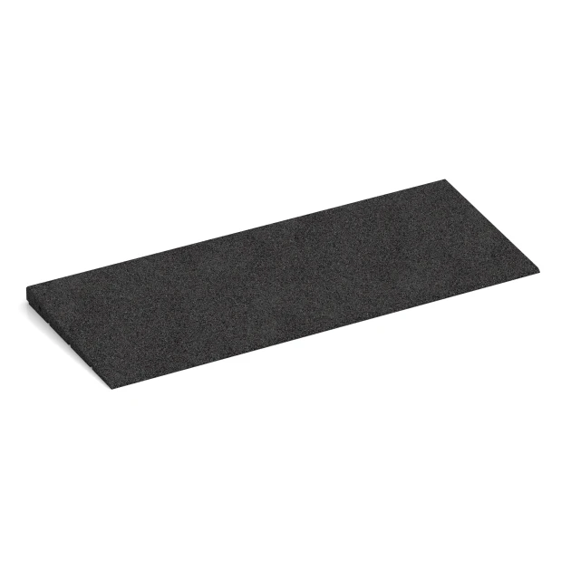 Tærskelrampe 75 cm von WARCO im Farbdesign Antracit mit den Abmessungen 75 x 30 cm | 8 < 30 mm. Produktfoto von Artikel 2348 in der Aufsicht von schräg vorne.