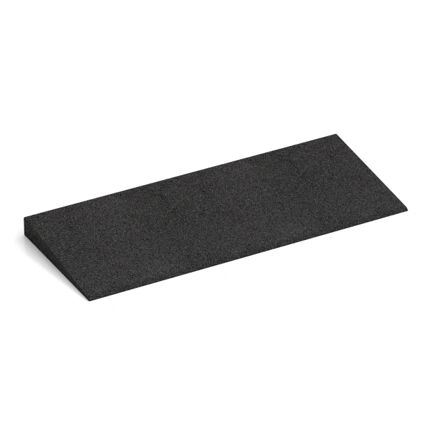 Tærskelrampe 75 cm von WARCO im Farbdesign Antracit mit den Abmessungen 75 x 30 cm | 8 < 45 mm. Produktfoto von Artikel 2468 in der Aufsicht von schräg vorne.