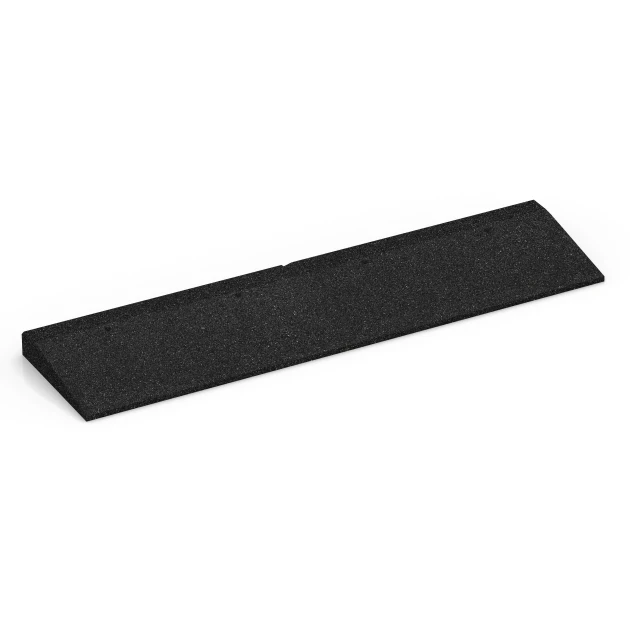 Tærskelrampe von WARCO im Farbdesign Antracit mit den Abmessungen 100 × 25 cm | 1 < 5 cm. Produktfoto von Artikel 6598 in der Aufsicht von schräg vorne.