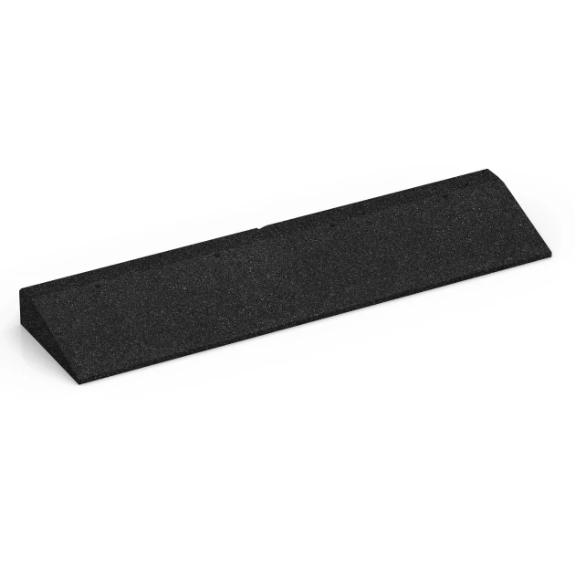 Tærskelrampe von WARCO im Farbdesign Antracit mit den Abmessungen 100 × 25 cm | 1 < 8 cm. Produktfoto von Artikel 6601 in der Aufsicht von schräg vorne.