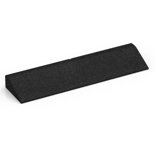 Tærskelrampe von WARCO im Farbdesign Antracit mit den Abmessungen 100 × 25 cm | 1 < 10 cm. Produktfoto von Artikel 6603 in der Aufsicht von schräg vorne.