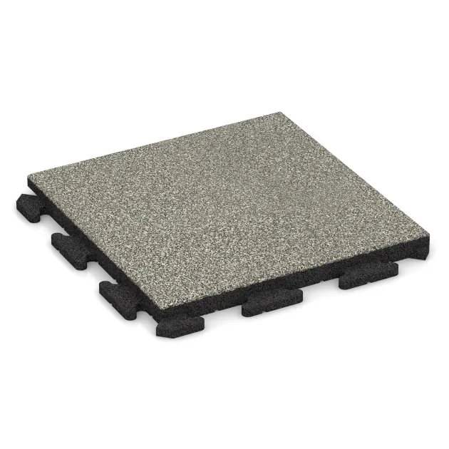 Gangfliser Classic von WARCO im Farbdesign Lys Granit mit den Abmessungen 500 x 500 x 40 mm. Produktfoto von Artikel 1299 in der Aufsicht von schräg vorne.
