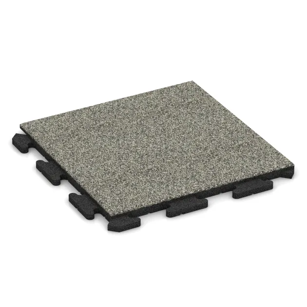 Poolflise Klassisk von WARCO im Farbdesign Lys Granit mit den Abmessungen 500 x 500 x 30 mm. Produktfoto von Artikel 1208 in der Aufsicht von schräg vorne.