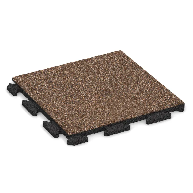 Poolflise Klassisk von WARCO im Farbdesign Bast & Bark mit den Abmessungen 500 x 500 x 30 mm. Produktfoto von Artikel 1211 in der Aufsicht von schräg vorne.