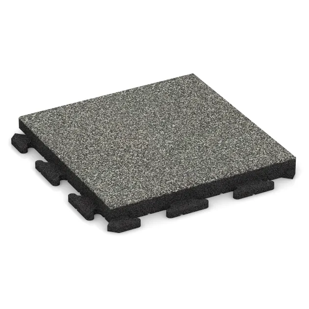 Gangfliser Classic von WARCO im Farbdesign Grå Granit mit den Abmessungen 500 x 500 x 50 mm. Produktfoto von Artikel 1431 in der Aufsicht von schräg vorne.