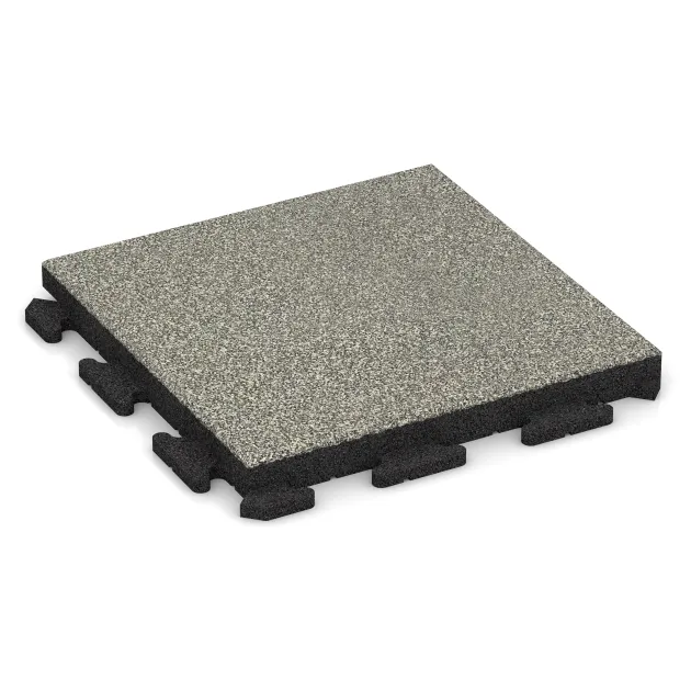 Gangfliser Classic von WARCO im Farbdesign Lys Granit mit den Abmessungen 500 x 500 x 50 mm. Produktfoto von Artikel 1432 in der Aufsicht von schräg vorne.