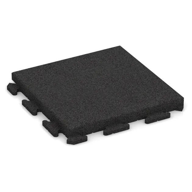 Gehwegplatte von WARCO im Farbdesign Anthracite mit den Abmessungen 500 x 500 x 50 mm. Produktfoto von Artikel 1478 in der Aufsicht von schräg vorne.
