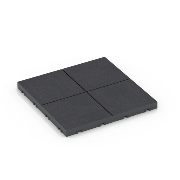 Mosaik – Terrassefliser von WARCO im Farbdesign Skifer mit den Abmessungen 30 x 30 x 2 cm | 0,090 m². Produktfoto von Artikel 6347 in der Aufsicht von schräg vorne.