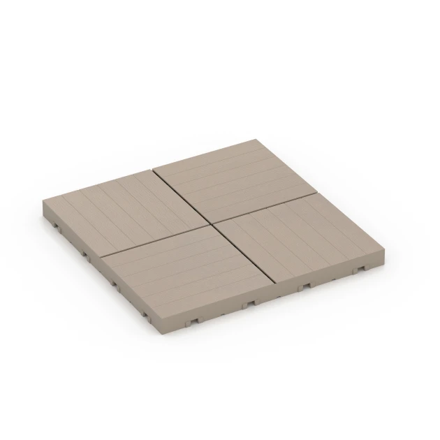 Mosaik – Terrassefliser von WARCO im Farbdesign Vanilje mit den Abmessungen 30 x 30 x 2 cm | 0,090 m². Produktfoto von Artikel 6351 in der Aufsicht von schräg vorne.