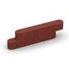 Gummikantsten von WARCO im Farbdesign Murstensrød mit den Abmessungen 100 x 15 x 30 cm. Produktfoto von Artikel 6640 in der Aufsicht von schräg vorne.