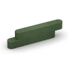 Gummikantsten von WARCO im Farbdesign Græsgrøn mit den Abmessungen 100 x 15 x 30 cm. Produktfoto von Artikel 6641 in der Aufsicht von schräg vorne.
