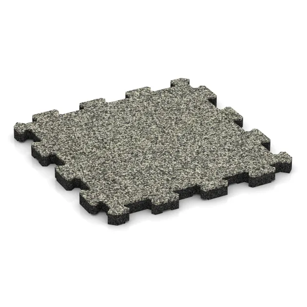 Poolflise fugfri von WARCO im Farbdesign Lys Granit mit den Abmessungen 306 x 306 x 20 mm. Produktfoto von Artikel 3850 in der Aufsicht von schräg vorne.