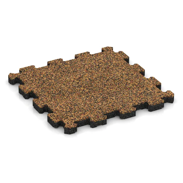 Poolflise fugfri von WARCO im Farbdesign Terra Cotta mit den Abmessungen 306 x 306 x 20 mm. Produktfoto von Artikel 3852 in der Aufsicht von schräg vorne.