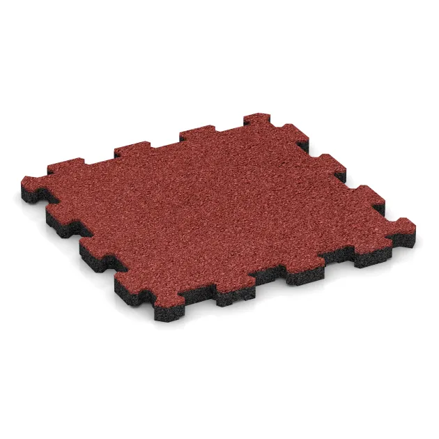 Poolflise fugfri von WARCO im Farbdesign Korallerød mit den Abmessungen 306 x 306 x 20 mm. Produktfoto von Artikel 4414 in der Aufsicht von schräg vorne.