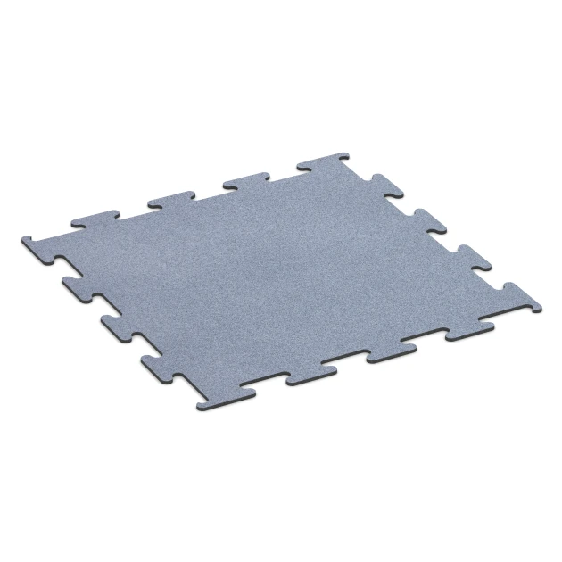 Fitness Performance Elite Træningsgulv von WARCO im Farbdesign Disgrå mit den Abmessungen 100 x 100 x 1 cm | 1,00 m². Produktfoto von Artikel 6146 in der Aufsicht von schräg vorne.