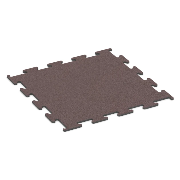 Fitness Performance Elite Træningsgulv von WARCO im Farbdesign Mineralrød mit den Abmessungen 100 x 100 x 1,5 cm | 1,00 m². Produktfoto von Artikel 6147 in der Aufsicht von schräg vorne.