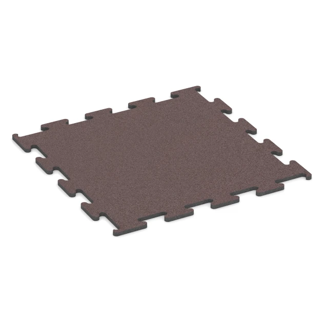 Fitness Performance Elite Træningsgulv von WARCO im Farbdesign Mineralrød mit den Abmessungen 100 x 100 x 2 cm | 1,00 m². Produktfoto von Artikel 6149 in der Aufsicht von schräg vorne.