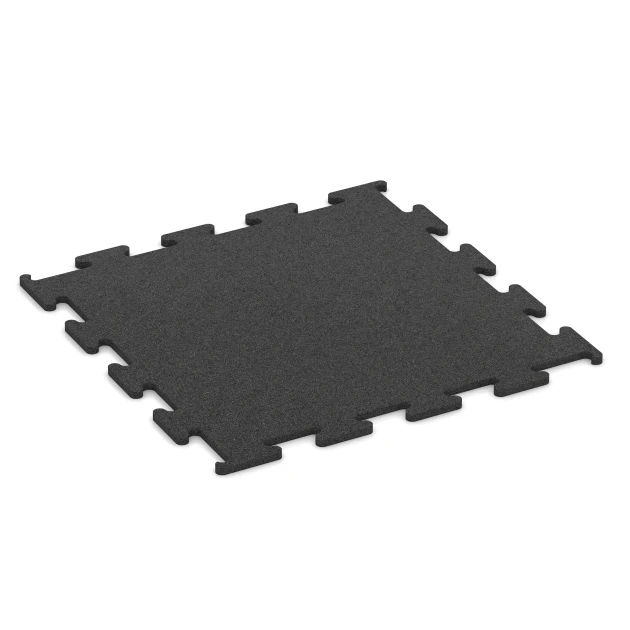 Fitness Performance Elite Træningsgulv von WARCO im Farbdesign Antracit mit den Abmessungen 50 x 50 x 1 cm | 0,25 m². Produktfoto von Artikel 3749 in der Aufsicht von schräg vorne.