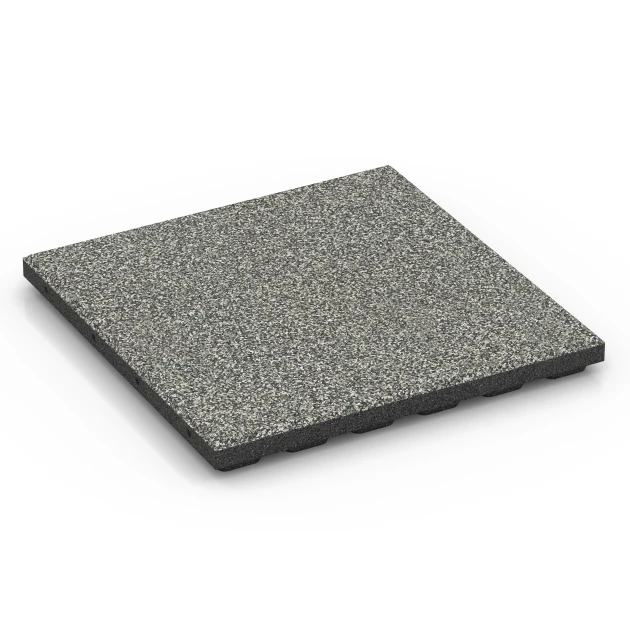 Terrasseflise Classic von WARCO im Farbdesign Grå granit mit den Abmessungen 50 x 50 x 4 cm | 0,25 m². Produktfoto von Artikel 6364 in der Aufsicht von schräg vorne.