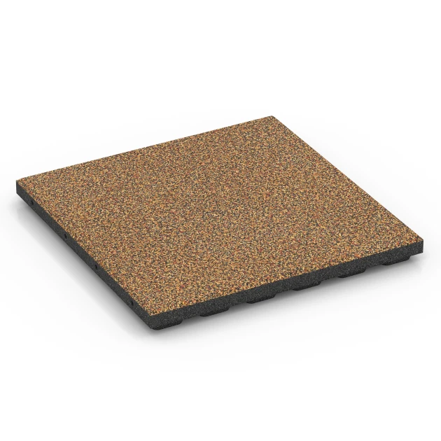 Terrasseflise Classic von WARCO im Farbdesign Terrakotta mit den Abmessungen 50 x 50 x 4 cm | 0,25 m². Produktfoto von Artikel 6366 in der Aufsicht von schräg vorne.