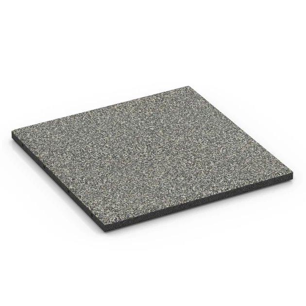 Faldsikringsflise – 90 cm von WARCO im Farbdesign Grå granit mit den Abmessungen 50 x 50 x 3 cm | 0,25 m². Produktfoto von Artikel 6414 in der Aufsicht von schräg vorne.