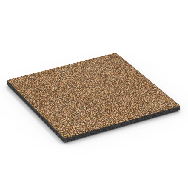 Faldsikringsflise – 90 cm von WARCO im Farbdesign Terrakotta mit den Abmessungen 50 x 50 x 3 cm | 0,25 m². Produktfoto von Artikel 6416 in der Aufsicht von schräg vorne.