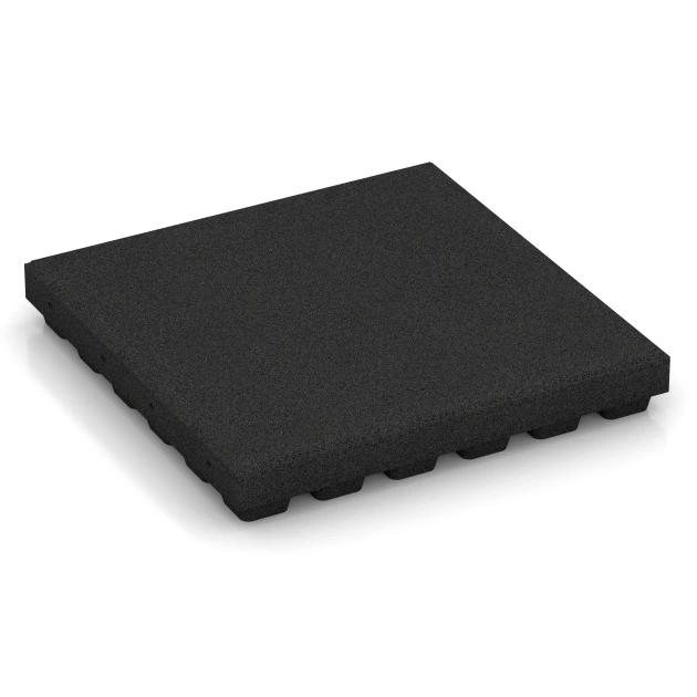 Faldsikringsfliser von WARCO im Farbdesign Antracit mit den Abmessungen 50 x 50 x 7 cm | 0,25 m². Produktfoto von Artikel 6295 in der Aufsicht von schräg vorne.