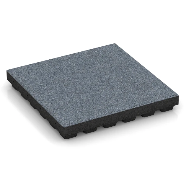 Faldsikringsfliser von WARCO im Farbdesign Grafitgrå mit den Abmessungen 50 x 50 x 7 cm | 0,25 m². Produktfoto von Artikel 6298 in der Aufsicht von schräg vorne.