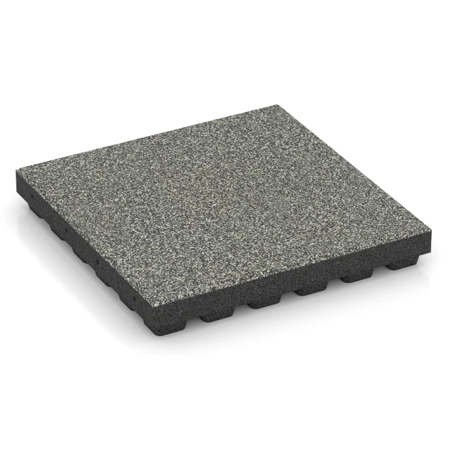 Faldsikringsflise – 210 cm von WARCO im Farbdesign Grå granit mit den Abmessungen 50 x 50 x 7 cm | 0,25 m². Produktfoto von Artikel 6441 in der Aufsicht von schräg vorne.