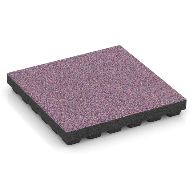 EPDM-faldflise – 210 cm von WARCO im Farbdesign Lavendel mit den Abmessungen 50 x 50 x 7 cm | 0,25 m². Produktfoto von Artikel 6445 in der Aufsicht von schräg vorne.