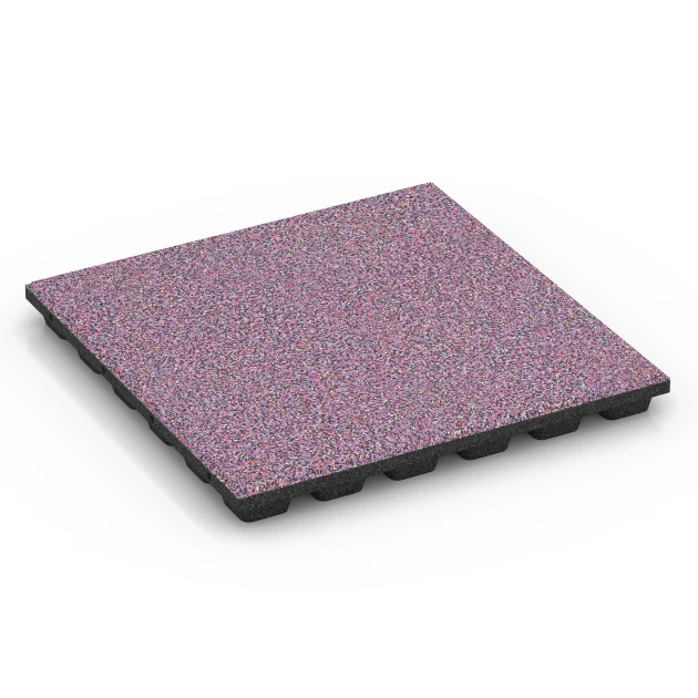 Faldsikringsflise – 160 cm von WARCO im Farbdesign Lavendel mit den Abmessungen 50 x 50 x 4,8 cm | 0,25 m². Produktfoto von Artikel 6436 in der Aufsicht von schräg vorne.