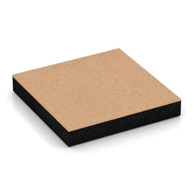 Faldsikringsfliser von WARCO im Farbdesign Sandbeige mit den Abmessungen 50 x 50 x 8 cm. Produktfoto von Artikel 6234 in der Aufsicht von schräg vorne.
