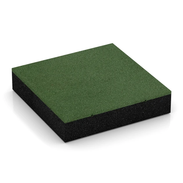Faldsikringsfliser von WARCO im Farbdesign Græsgrøn mit den Abmessungen 50 x 50 x 11 cm | 0,25 m². Produktfoto von Artikel 6211 in der Aufsicht von schräg vorne.