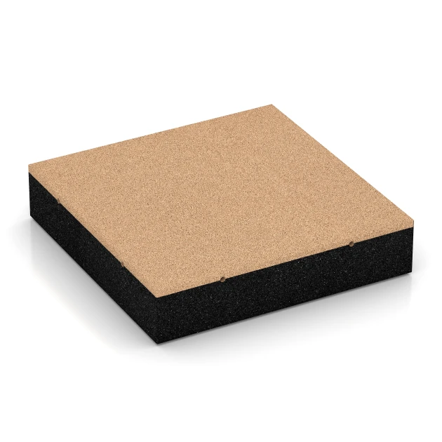 Faldsikringsflise – 300 cm von WARCO im Farbdesign Sandbeige mit den Abmessungen 50 x 50 x 11 cm. Produktfoto von Artikel 6282 in der Aufsicht von schräg vorne.