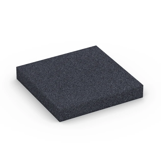 Fitness Performance Elite Træningsgulv von WARCO im Farbdesign Antracit mit den Abmessungen 100 × 100 × 1,5 cm. Produktfoto von Artikel 6175 in der Aufsicht von schräg vorne.