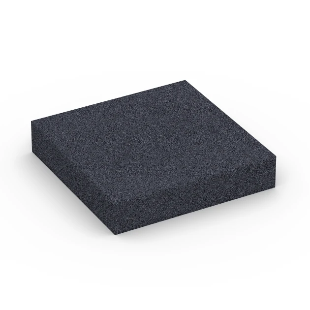 Fitness Performance Elite Træningsgulv von WARCO im Farbdesign Antracit mit den Abmessungen 100 × 100 × 2 cm. Produktfoto von Artikel 6176 in der Aufsicht von schräg vorne.