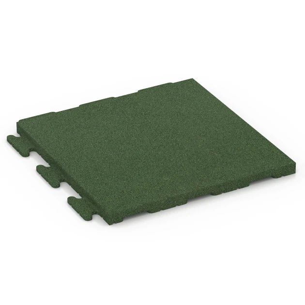 Træningsgulvflise Classic von WARCO im Farbdesign Græsgrøn mit den Abmessungen 50 x 50 x 3 cm | 0,25 m². Produktfoto von Artikel 6977 in der Aufsicht von schräg vorne.