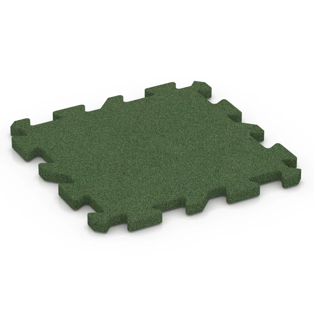 Fitnessgulv von WARCO im Farbdesign Græsgrøn mit den Abmessungen 50 x 50 x 3 cm | 0,25 m². Produktfoto von Artikel 6990 in der Aufsicht von schräg vorne.