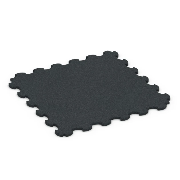 Gummimåtte til hund von WARCO im Farbdesign Antracit mit den Abmessungen 102,5 x 102,5 x 2,2 cm | 1,05 m². Produktfoto von Artikel 7085 in der Aufsicht von schräg vorne.